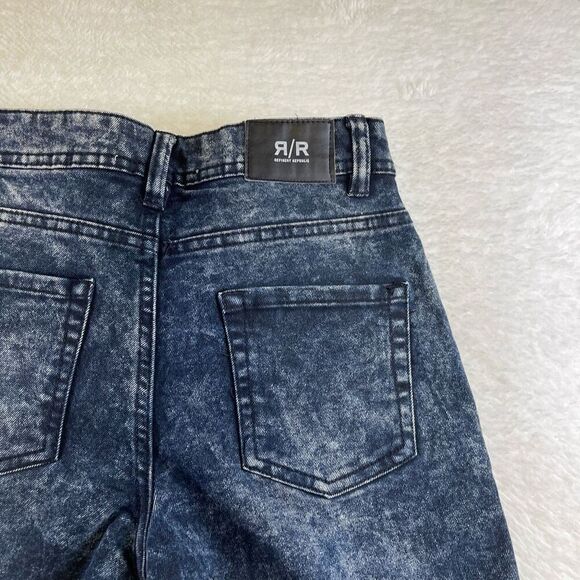 Refinery Republic Acid Wash Jeans Size 8 Dark Blue - Picture 12 of 14